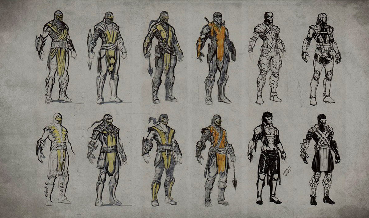 Mortal Kombat X - Characters Concept Art